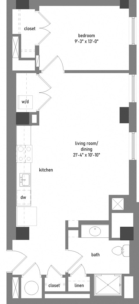 UNIT TYPE 10J  at The Lady, Columbia, SC